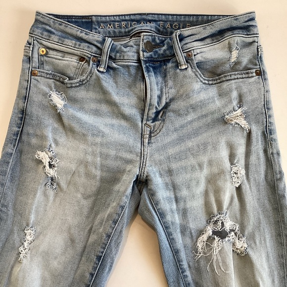 AEO Airflex skinny distressed jeans (#1N135) - Picture 4 of 7